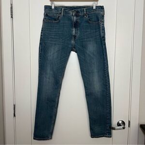 Levis 502 Jeans Mens Size 36x32 Blue Tapered Fit Stretch Denim
